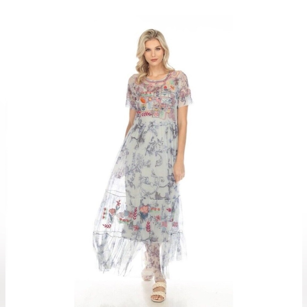 Johnny Was Logan maxi dress size large
